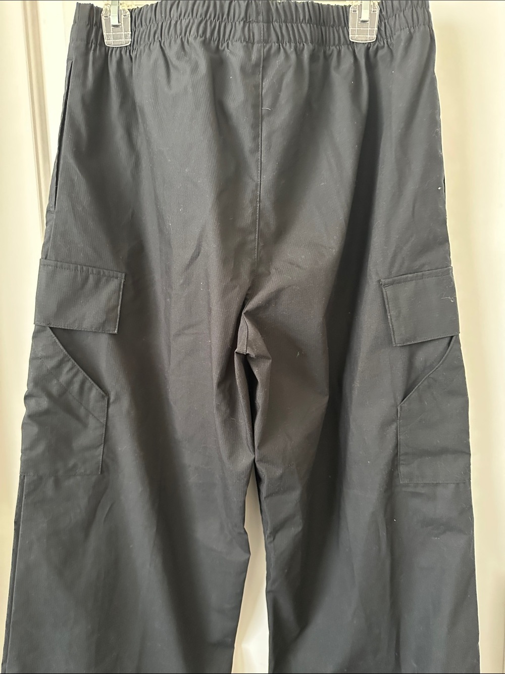 Nike Black Cargo Track Pants with White Swoosh - Picture 5 of 5